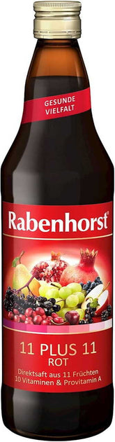 Χυμός πολλαπλών φρούτων Multivitamin 11 plus 11 NFC 750 ml - RABENHORST